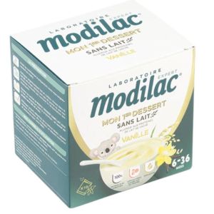 Modilac - Mon 1er dessert sans lait goût vanille 6-36M - 10 sachets