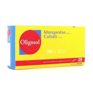 Oligosol - Manganèse Cobalt - 28 ampoules