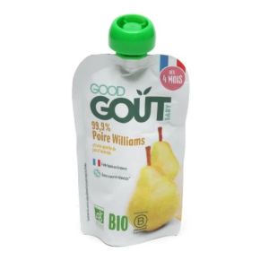 Good Goût - Gourde de fruit poire Williams dès 4 mois - 120 g