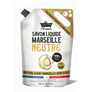 Les Petits Bains de Provence - Recharge Savon liquide de Marseille neutre - 900ml