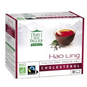 Thés De La Pagode - Hao Ling Thé Pu-Erh Grand Cru Cholestérol - 30 Sachets
