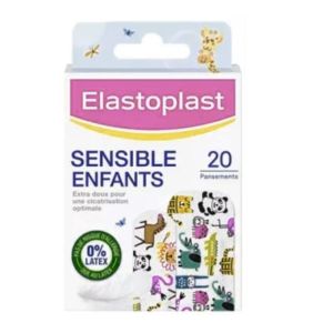 Elastoplast - Sensible enfants - 20 pansements