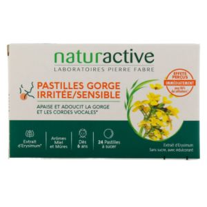 Naturactive - Pastilles gorge irritée/sensible - 24 pastilles