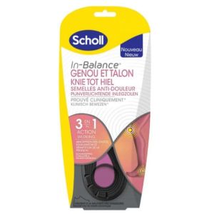 Scholl - Semelles anti-douleur Genou et Talon - 1 paire