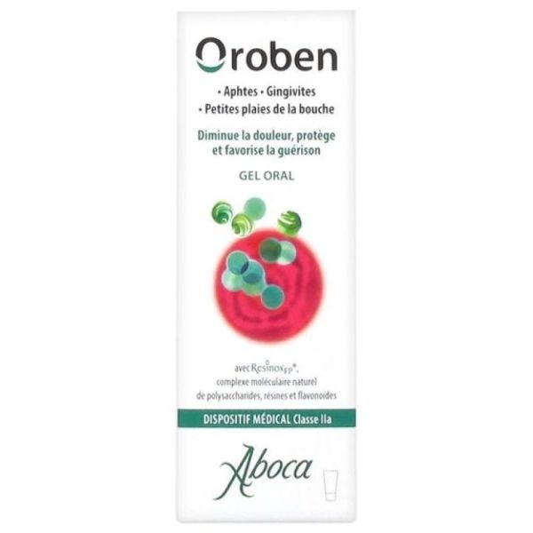 Aboca - Oroben gel oral aphtes gingivites petites plaies - 15ml