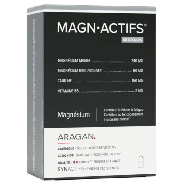SYNActifs - MAGNActifs - 60 gélules d'origine végétale
