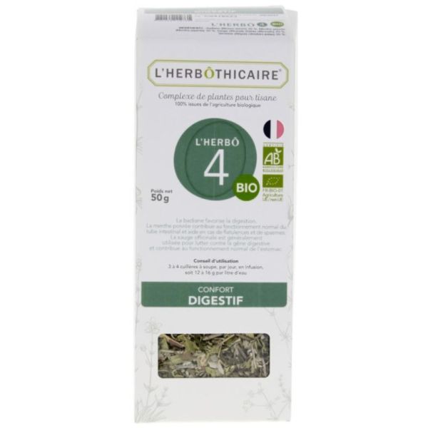 L'Herbôthicaire - L'herbo 4 confort digestif - 50g