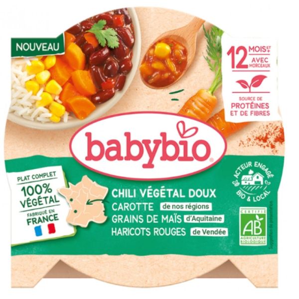 Babybio - Chili / carotte / grains de mais / haricots rouge - 230g