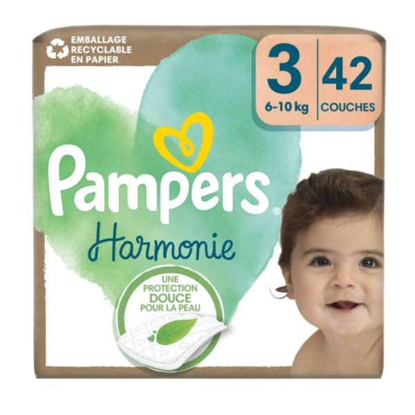 Pampers - Harmonie taille 3 - 42 couches