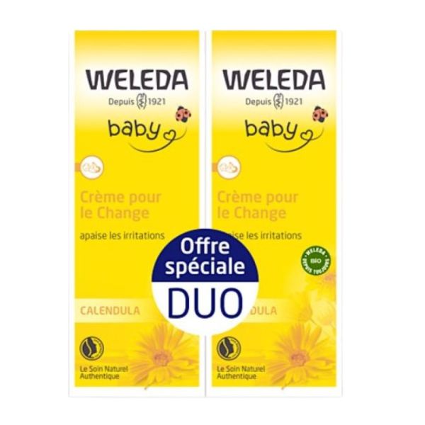 Weleda baby - Crème pour le change offre duo - 2x75ml