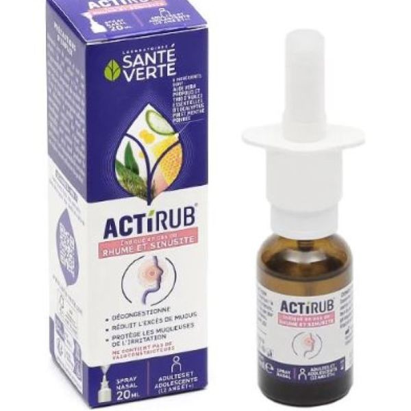 Santé Verte - Actirub rhume et sinusite spray nasal - 20ml