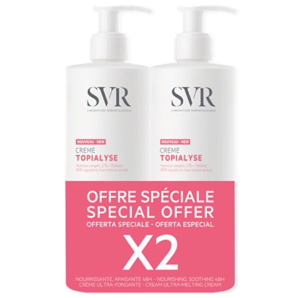 SVR - Crème Topialyse offre spéciale - 2x400ml