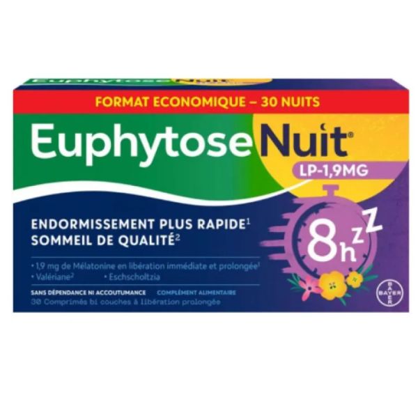 Euphytose Nuit - LP-1.9mg - 30 comprimés