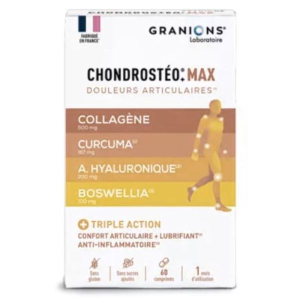 Granions - Chondrostéo+max douleurs articulaires - 60 comprimés