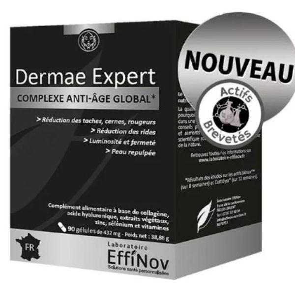 Laboratoire Effinov - Complexe anti age global dermaé - 90 gélules