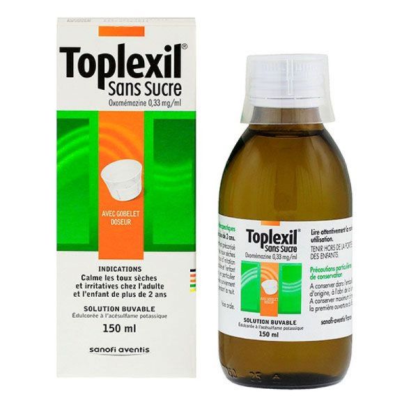 Toplexil sirop sans sucre - 150ml