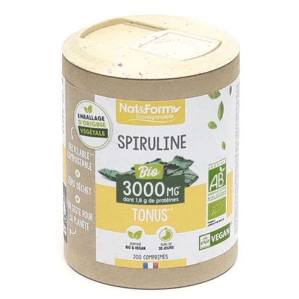 Nat & Form - Spiruline Bio - 200