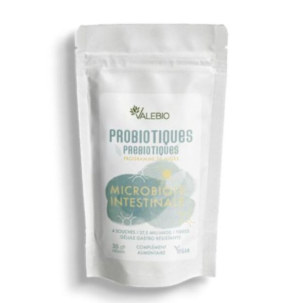 Valebio - Probiotiques microbiote intestinal - 30 gélules