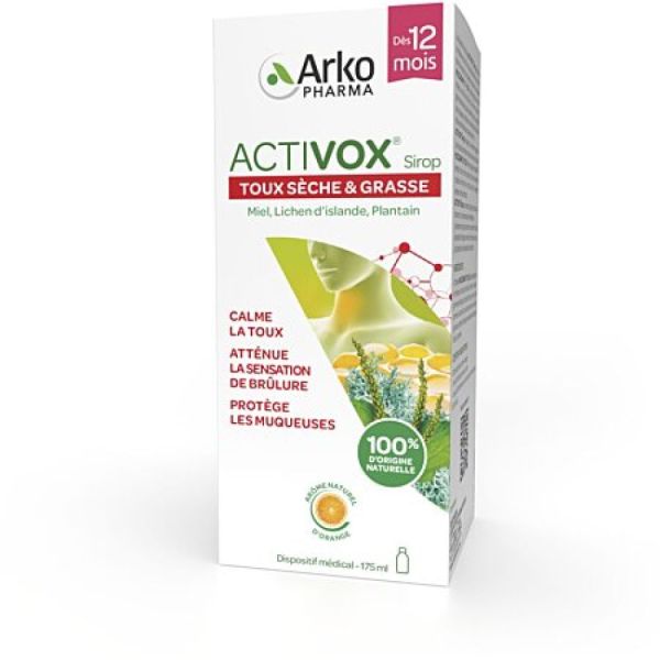 Arkopharma - Activox sirop Toux sèche et grasse - 175ml