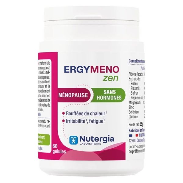 Nutergia - Ergymeno zen  sans hormones - 60 gélules