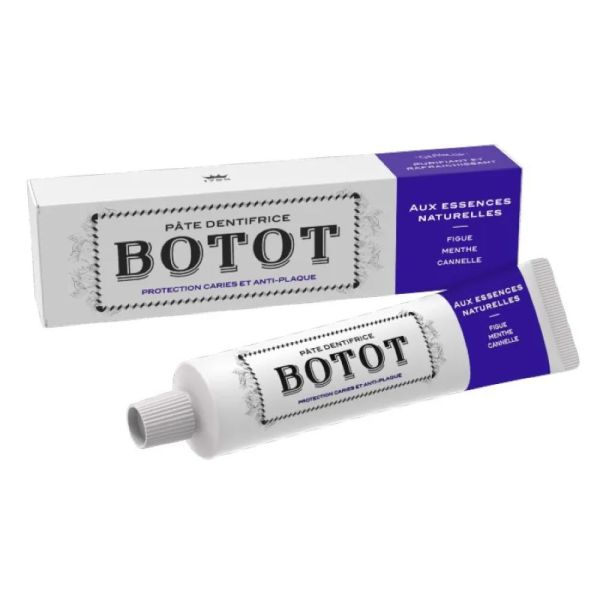 Botot - Pâte dentifrice protection caries et anti-plaque figue, menthe, cannelle - 75mL