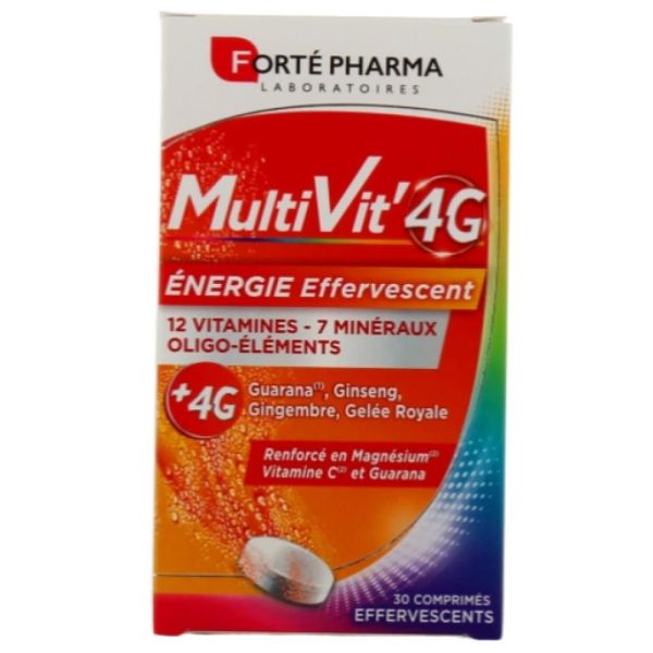 Forté Pharma - MultiVit' 4G - 30 Comprimés