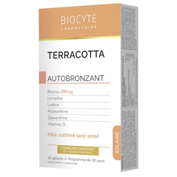 Biocyte - Terracotta Cocktail Autobronzant - 30 gélules