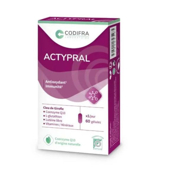 Codifra - Actypral antioxydant immunité - 60 Gélules