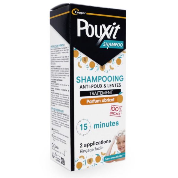 Pouxit - Shampoing anti-poux & lentes parfum abricot - 200mL