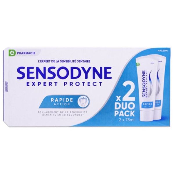 Sensodyne expert protect - rapide action - 2x75ml