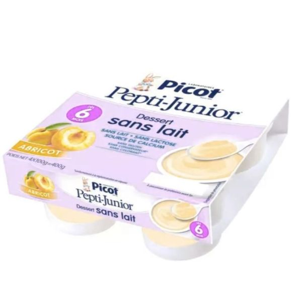 Picot - 1Er Dessert Sans Lait Crème Abricot  - 4x100g