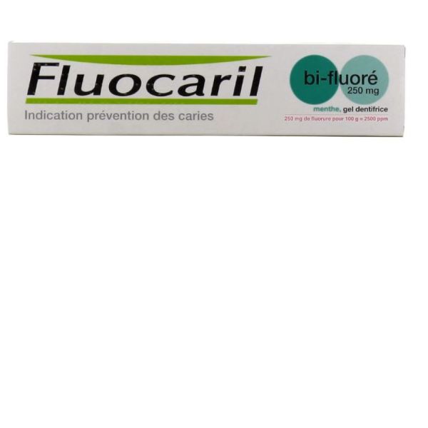 Fluocaril - Bi fluoré 250 mg gel menthe
