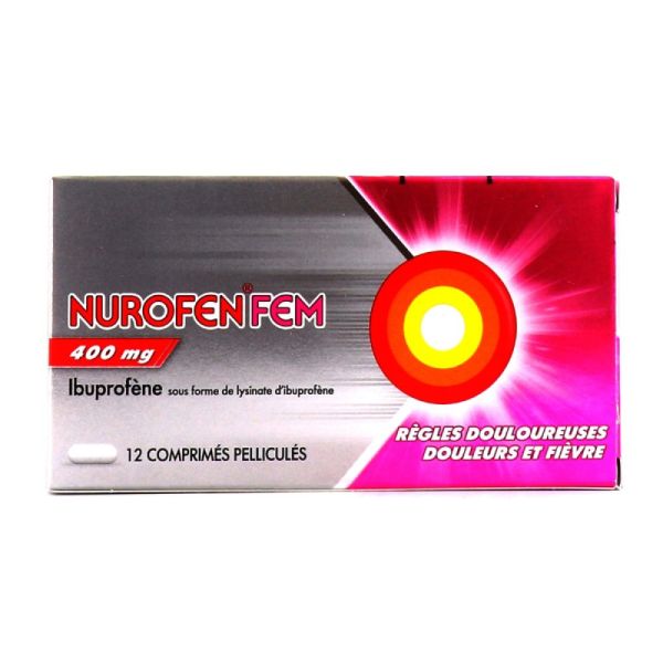 Reckitt - NurofenFem 400mg - 12 comprimés pelliculés