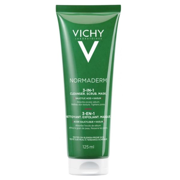 Vichy - Normaderm exfoliant, nettoyant et masque 3 en 1 - 125ml