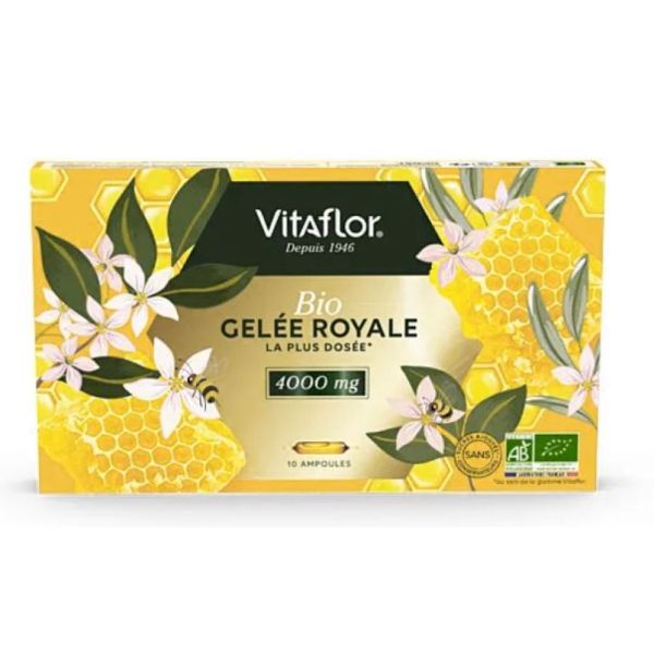 Vitaflor - Gelée Royale Bio 4000mg - 10 ampoules