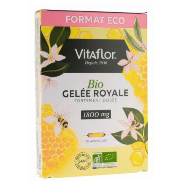 Vitaflor - Gelée royale 1800mg - 10 ampoules