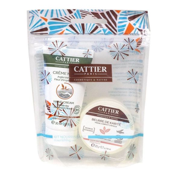 Cattier Kit Hiver Nourrissant - créme mains - beurre de karité