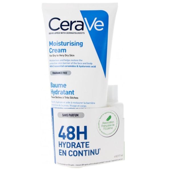 Cerave - Baume Hydratant + crème lavante hydratante - 177ml