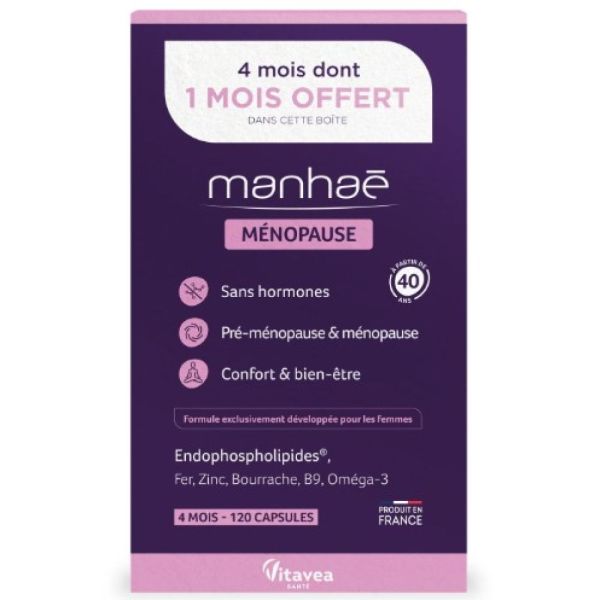 Manhaé Féminité Ménopause 4 mois dont 1 offert