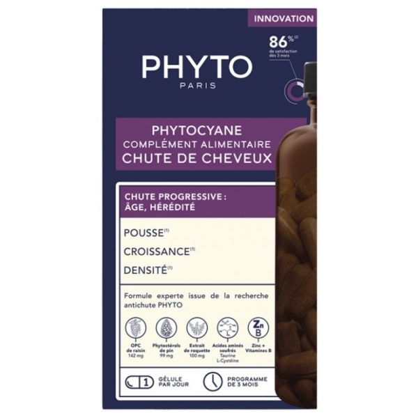 Phyto - Phytocyane chute de cheveux - 84 gélules