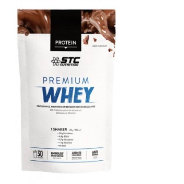 STC Nutrition - Premium whey protein chocolat 750g