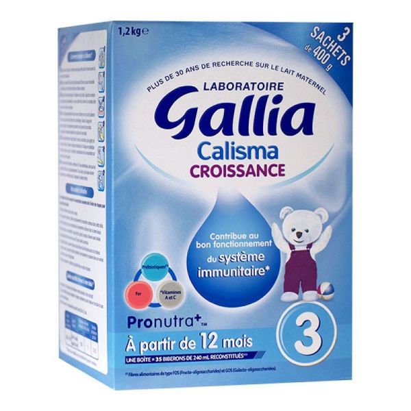 Lait Gallia croissance 3 ème âge - Gallia