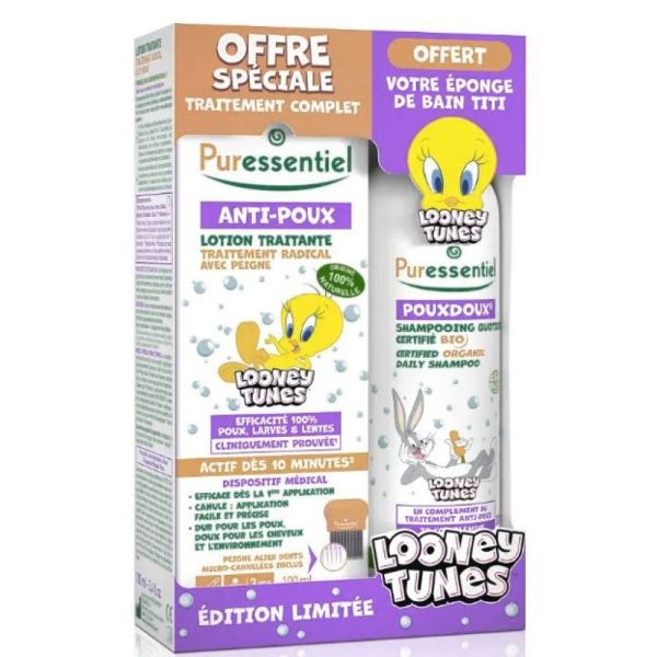 Puressentiel - Coffret édition limité anti poux Looney tunes - 200mL