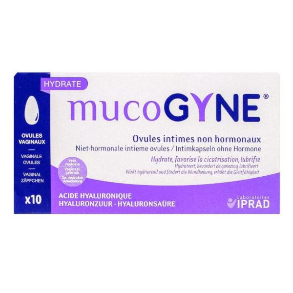 Iprad - Mucogyne ovules intimes non hormonaux acide hyaluronique - 10 ovules