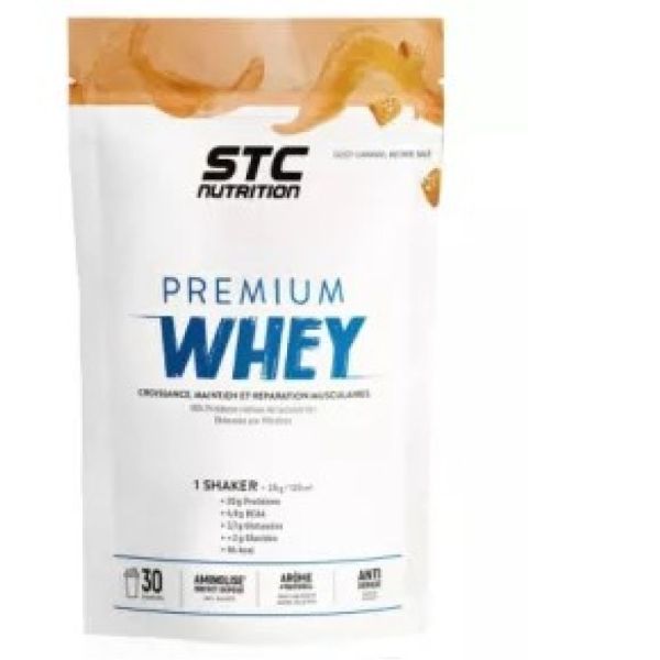 STC Nutrition - Premium whey protein caramel beurre salé 750G