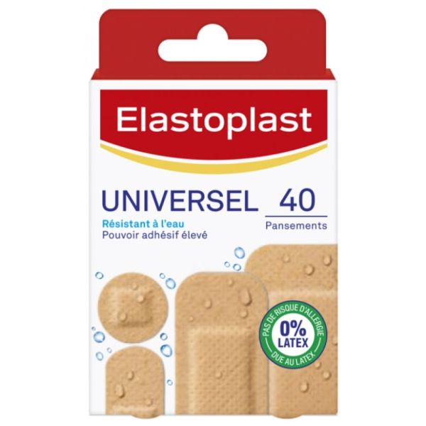 Elastoplast - Universel résistant à l'eau - 40 pansements