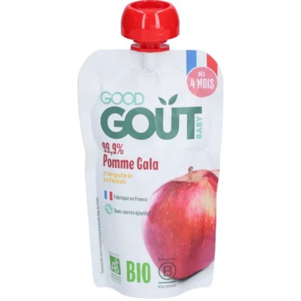 Good Goût - Gourde de fruit pomme Gala dès 4 mois - 120 g