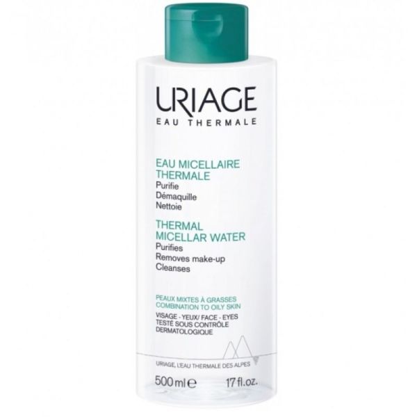 Uriage - Eau micellaire thermale peaux mixtes à grasses - 500ml