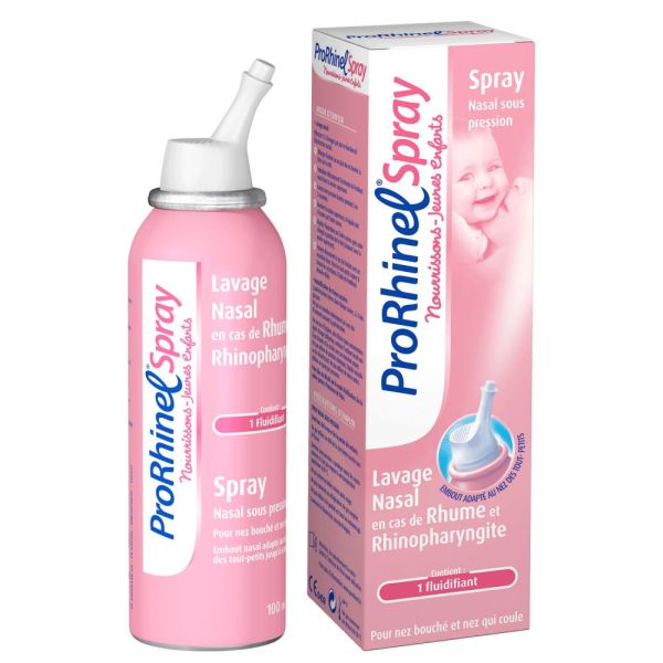 Prorhinel spray nourrissons et jeunes enfants lavage nasal en cas
