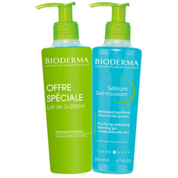 Bioderma - Sébium gel moussant - 2x200ml